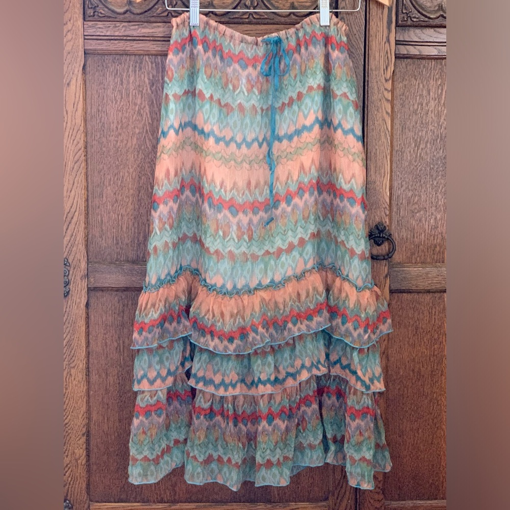 Tasha Polizzi Multicolor Tiered Women's Skirt
Drawstring waist. Size Medium